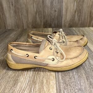 Highland Creek Chesapeake Boat Dock Shoes Brown Leather Womens US Size 7.5M